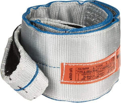 Lift-All - 6' Long x 6" Wide, 16,300 Lb Vertical Capacity, 2 Ply, Polyester Web Sling - 13,000 Lb Choker Capacity - Caliber Tooling