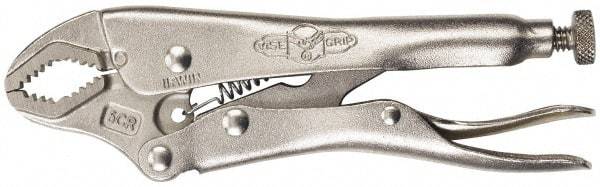 Irwin - 7" OAL Curved Jaw Locking Pliers - 3/4" Jaw Width, 1-7/8" Jaw Depth, 1-5/8" Jaw Opening, Standard Handle - Caliber Tooling