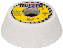 Tru-Maxx - 5" Diam, 1-3/4" Hole Size, 1-3/4" Overall Thickness, 46 Grit, Type 11 Tool & Cutter Grinding Wheel - Coarse Grade, Aluminum Oxide, J Hardness, 4,585 RPM - Caliber Tooling