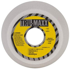 Tru-Maxx - 5" Diam, 1-3/4" Hole Size, 1-3/4" Overall Thickness, 46 Grit, Type 11 Tool & Cutter Grinding Wheel - Coarse Grade, Aluminum Oxide, K Hardness, 4,585 RPM - Caliber Tooling