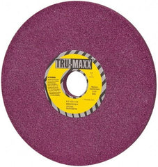 Tru-Maxx - 8" Diam x 1-1/4" Hole x 1/2" Thick, H Hardness, 46 Grit Surface Grinding Wheel - Aluminum Oxide, Type 1, Coarse Grade, 3,105 Max RPM, No Recess - Caliber Tooling