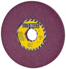 Tru-Maxx - 7" Diam x 1-1/4" Hole x 1/2" Thick, K Hardness, 46 Grit Surface Grinding Wheel - Aluminum Oxide, Type 1, Coarse Grade, 3,600 Max RPM, No Recess - Caliber Tooling