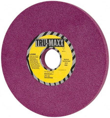 Tru-Maxx - 7" Diam x 1-1/4" Hole x 1/2" Thick, J Hardness, 80 Grit Surface Grinding Wheel - Aluminum Oxide, Type 1, Medium Grade, 3,600 Max RPM, No Recess - Caliber Tooling