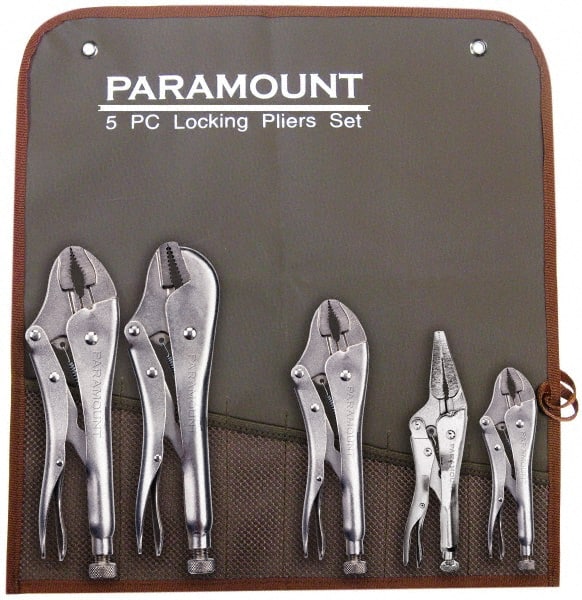 Paramount - 5 Piece Locking Plier Set - Caliber Tooling