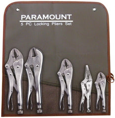 Paramount - 5 Piece Locking Plier Set - Caliber Tooling