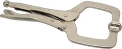 Paramount - 11" OAL C-Clamp Locking Pliers - 2-5/8" Jaw Depth, 3-3/8" Jaw Opening, Standard Handle - Caliber Tooling