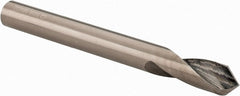 Accupro - 1/4" Body Diam, 90°, 2-1/2" OAL, Solid Carbide Spotting Drill - Caliber Tooling