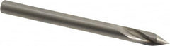 Accupro - 4mm Body Diam, 60°, 51mm OAL, Solid Carbide Spotting Drill - Caliber Tooling