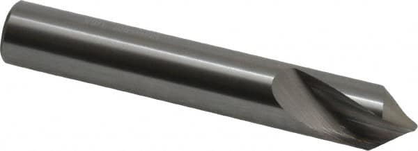 Accupro - 12mm Body Diam, 90°, 76mm OAL, Solid Carbide Spotting Drill - Caliber Tooling