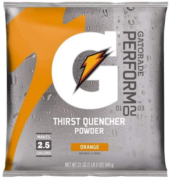 Gatorade - 21 oz Pack Orange Activity Drink - Powdered, Yields 2.5 Gal - Caliber Tooling