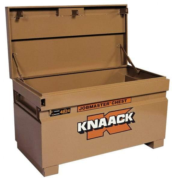 Knaack - 48" Wide x 24" Deep x 28-1/4" High Job Site Box - Steel, Tan - Caliber Tooling