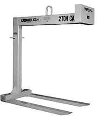 Caldwell - 6,000 Lb Capacity Pallet Lifter - 54" Long x 5" Wide, 4" Eye Thickness, 30" Outside Diameter - Caliber Tooling