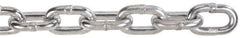 Peerless Chain - 92 Ft. Long, 1900 Lbs. Load Capacity, Carbon Steel Proof Coil Chain - 3 Grade, 1.269 Inch Inside Long x 0.469 Inch Inside Wide - Caliber Tooling