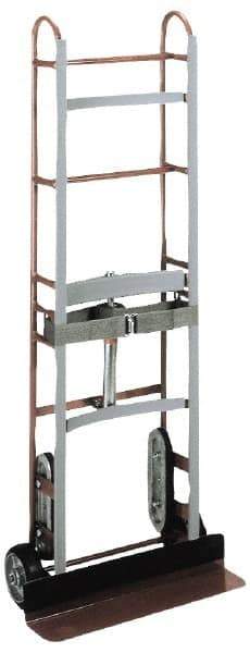 Wesco Industrial Products - 750 Lb Capacity 59" OAH Appliance Hand Truck - Dual Grip Handle, Steel, Mold-On Rubber Wheels - Caliber Tooling