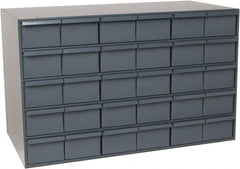 Durham - 30 Drawer, Small Parts Steel Storage Cabinet - 17-1/4" Deep x 33-3/4" Wide x 21-1/8" High - Caliber Tooling