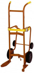 Wesco Industrial Products - 1,000 Lb Load Capacity, 55 Gal Drum Hand Truck - 23-3/4" Wide x 57-1/2" High, 4 Wheels - Caliber Tooling