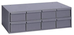 Durham - 8 Drawer, Small Parts Steel Storage Cabinet - 11-5/8" Deep x 22-3/4" Wide x 7-3/8" High - Caliber Tooling