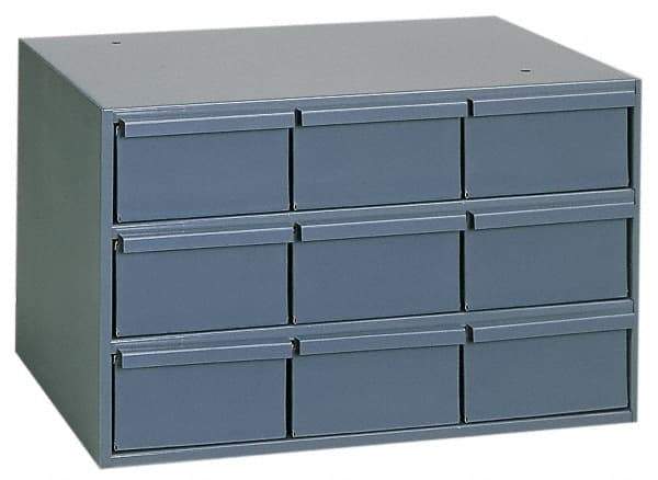 Durham - 9 Drawer, Small Parts Steel Storage Cabinet - 11-5/8" Deep x 17-1/4" Wide x 10-7/8" High - Caliber Tooling