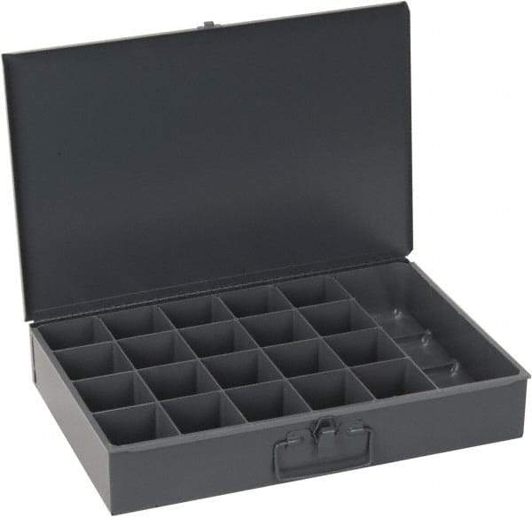 Durham - 21 Compartment Small Steel Storage Drawer - 18 Inches Wide x 12 Inches Deep - Caliber Tooling