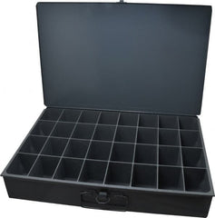 Durham - 32 Compartment Small Steel Storage Drawer - 18 Inches Wide x 12 Inches Deep - Caliber Tooling