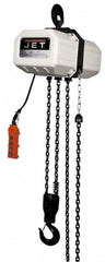 Jet - 1,100 Lb Capacity 14 FPM Lift Speed Electric Chain Hoist - Exact Industrial Supply