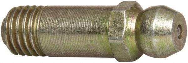 Value Collection - Straight Head Angle, 1/4-28 Steel Standard Grease Fitting - 7.94mm Hex - Caliber Tooling