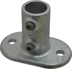 Kee - 1" Pipe, Railing Flange, Malleable Iron Flange Pipe Rail Fitting - Galvanized Finish - Caliber Tooling