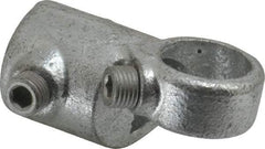 Kee - 3/4" Pipe, Adjustable Side Outlet Tee, Malleable Iron Tee Pipe Rail Fitting - Galvanized Finish - Caliber Tooling