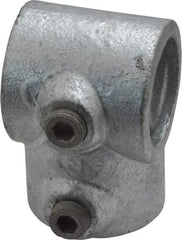 Kee - 1" Pipe, Single Socket Tee, Malleable Iron Tee Pipe Rail Fitting - Galvanized Finish - Caliber Tooling