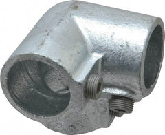 Kee - 1-1/4" Pipe, Side Outlet Elbow, Malleable Iron Elbow Pipe Rail Fitting - Galvanized Finish - Caliber Tooling