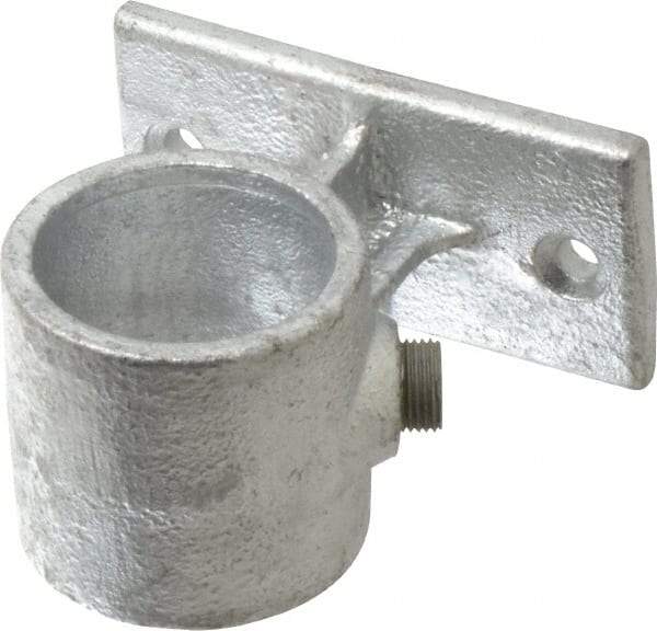 Kee - 1-1/2" Pipe, Malleable Iron Rail Support Pipe Rail Fitting - Galvanized Finish - Caliber Tooling