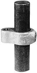 Kee - 3/4" Pipe, Malleable Iron Gate Hinge Fitting - Galvanized Finish - Caliber Tooling