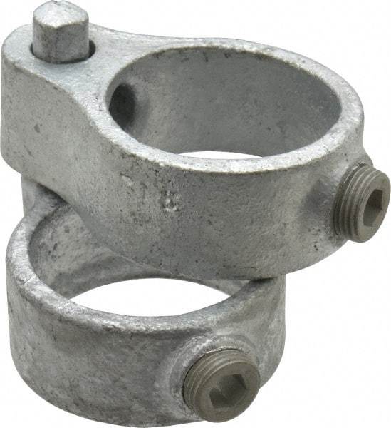 Kee - 1-1/2" Pipe, Malleable Iron Gate Hinge Fitting - Galvanized Finish - Caliber Tooling