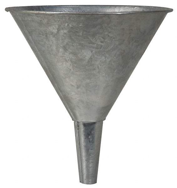 Value Collection - 1 Qt Capacity Steel Funnel - 5-1/2" Mouth OD, Straight Spout - Caliber Tooling