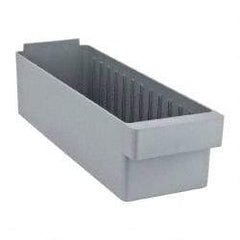 Quantum Storage - 17-5/8" Deep, Gray High-Impact Polystyrene Drawer Bin - 4-5/8" High x 5-9/16" Wide x 17-5/8" Long - Caliber Tooling