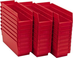 Akro-Mils - 11-5/8" Deep, Red Hopper Shelf Bin - 4" High x 4-1/8" Wide x 11-5/8" Long - Caliber Tooling