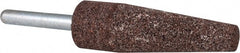 Grier Abrasives - 3/4 x 2-1/2" Head Diam x Thickness, A1, Cone, Aluminum Oxide Mounted Point - Caliber Tooling