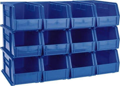 Akro-Mils - 30 Lb. Load Capacity, 10-7/8" Deep, Blue Polymer Hopper Stacking Bin - 5" High x 5-1/2" Wide x 10-7/8" Long - Caliber Tooling