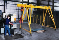 Spanco - 6,000 Lb Load Capacity Steel Gantry Crane - 10' Span - Caliber Tooling