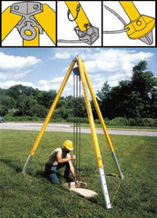 Spanco - 4,000 Lb Load Capacity, Aluminum Tripod Crane - Caliber Tooling