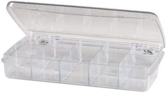 Flambeau - 6-5/8" Wide x 1" High x 3-1/4" Deep, Small Parts Box - Polystyrene Frame, 9 Compartments, 1" High Bin - Caliber Tooling