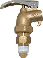 Justrite - 3/4" NPT Brass Adjustable Drum Faucet - FM Approved, Internal Arrester, Self Closing - Caliber Tooling