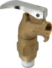 Justrite - 3/4" NPT Brass Rigid Drum Faucet - FM Approved, No Arrester, Self Closing - Caliber Tooling