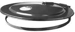 Justrite - 55 Gal, Steel Drum Cover - Hinged Self-Closing Drum Cover - Caliber Tooling