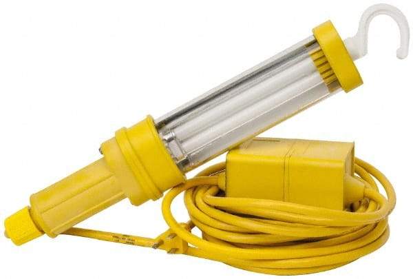 Woodhead Electrical - 120 VAC, 13 Watt, Electric, Fluorescent Portable Handheld Work Light - 25' Cord, 1 Head, 900 Lumens, Nitrile, 342.9mm Long x 38.1mm Wide x 66.04mm High - Caliber Tooling