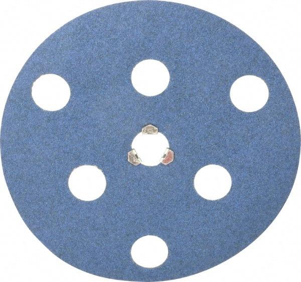 Norton - 7" Diam 60 Grit Fiber Disc - Medium Grade, Zirconia Alumina, 8,600 Max RPM, Series F826 - Caliber Tooling