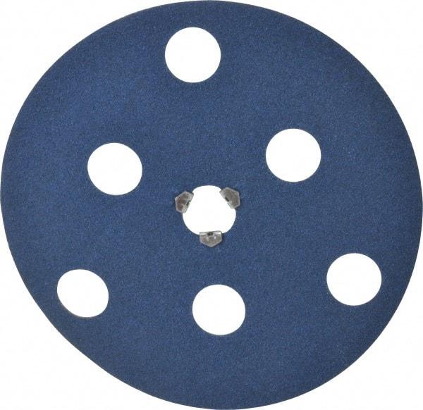 Norton - 7" Diam 80 Grit Fiber Disc - Medium Grade, Zirconia Alumina, 8,600 Max RPM, Series F826 - Caliber Tooling