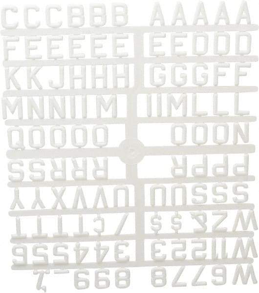 Ghent - Plastic Letter Kits Type: Reusable Letters Display Size: 3/4 (Inch) - Caliber Tooling