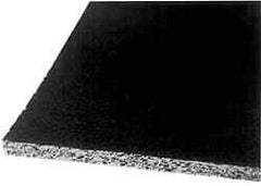 Wearwell - 105' Long x 4' Wide, Dry Environment, Anti-Fatigue Matting - Black, Natural Rubber with Rubber Base, Straight - Caliber Tooling