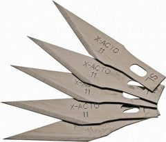 X-ACTO - 5 Piece Steel Hobby Blade - 1-19/32" OAL - Caliber Tooling